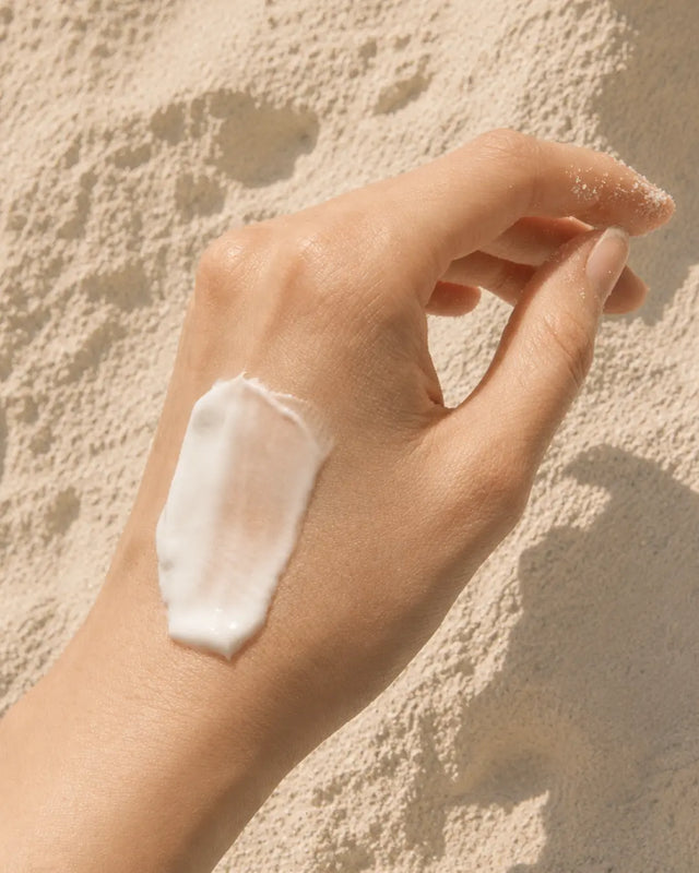 Olive & Foam Hand & Body Milk texture showing lightweight moisturiser