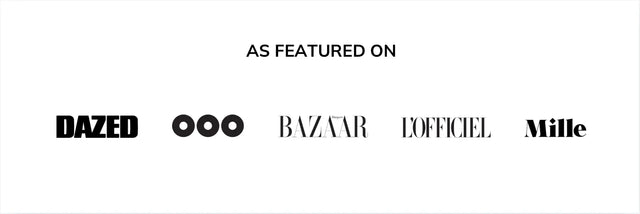 Olive & Foam as featured in UAE and GCC media on Dazed, Harper's Bazaar, L'Officiel, out of office and Mille magazines.